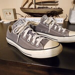 Converse Gray Low-Top Sneakers 9.5